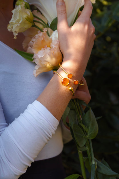 Bracciale Ortensia ambrata