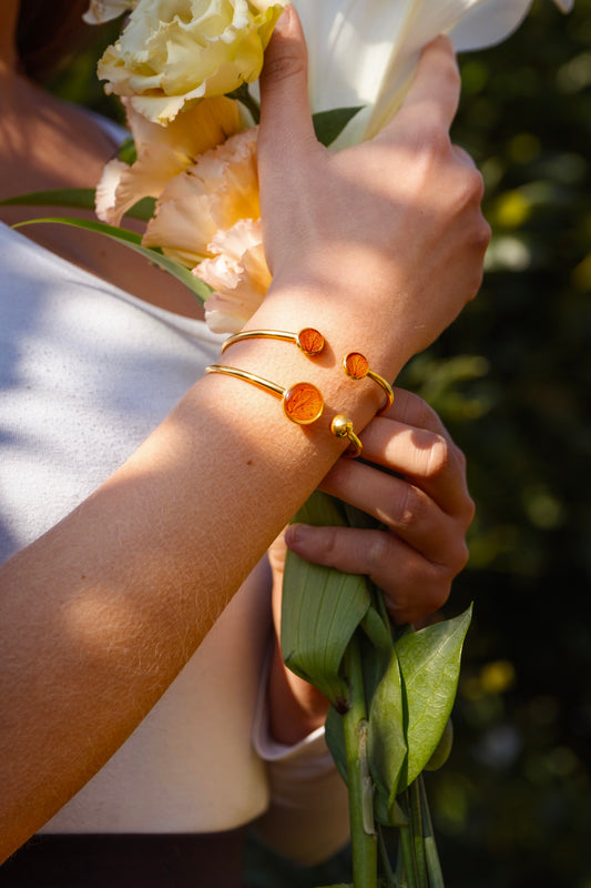 Bracciale Ortensia ambrata
